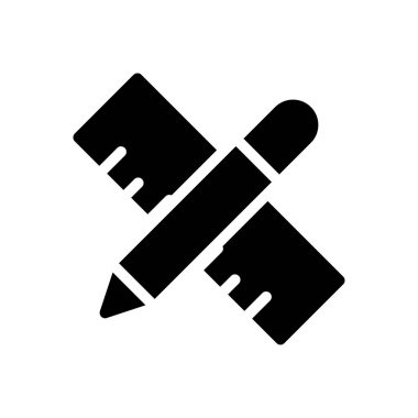 Ölçeklendirme vektörü düz simgesi