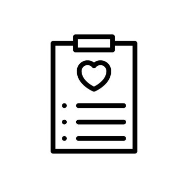 liste vektörü ince çizgi simgesi