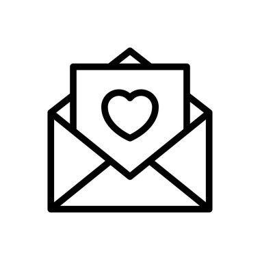 mesaj vektörü ince çizgi simgesi