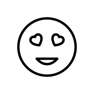 kalp vektörü ince çizgi simgesi