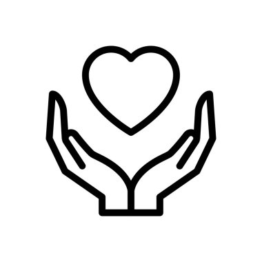 dikkat vektörü ince çizgi simgesi