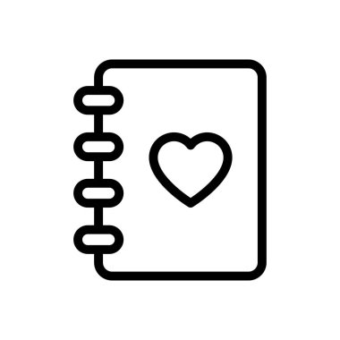 kitap vektörü ince çizgi simgesi