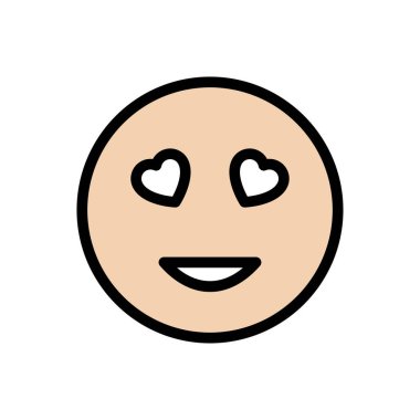 kalp vektörü düz renk simgesi