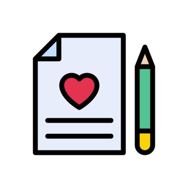 dosya vektörü düz renk simgesi