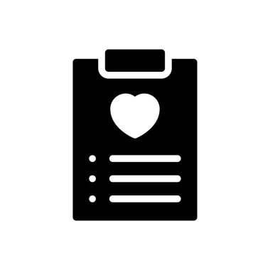 Liste vektör düz simgesi