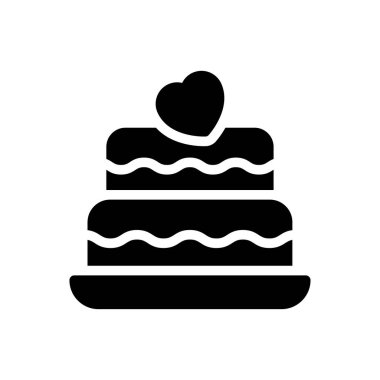 kek vektörü düz simgesi