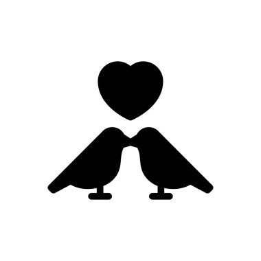 kuşlar vektör düz simge