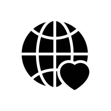 genel vektör glyph düz simgesi