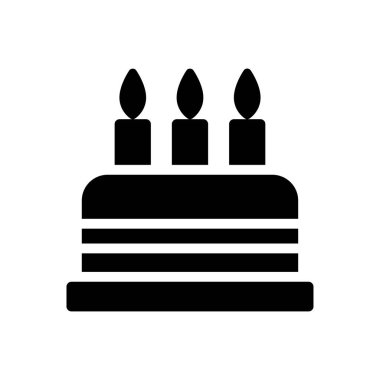 kek vektörü düz simgesi