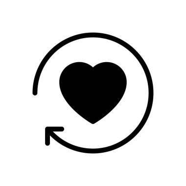 sevgi vektör düz simgesi