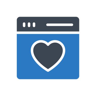 Web sayfası vektör renk simgesi