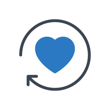 sevgi vektörü renk simgesi