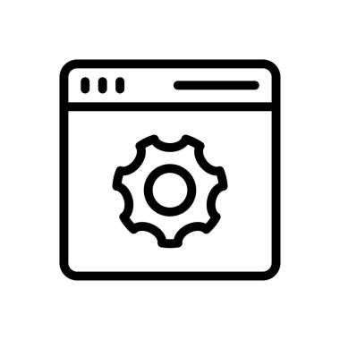 vektör ince çizgi simgesi ayarlanıyor