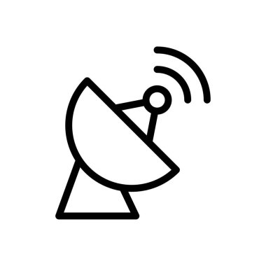 anten vektörü ince çizgi simgesi