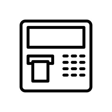 vektör ince çizgi simgesini geri çek