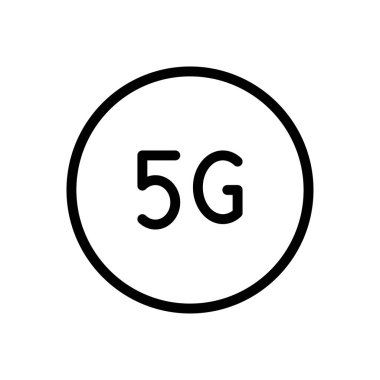 ağ vektörü ince çizgi simgesi