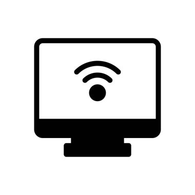 Sinyal vektörü düz simgesi