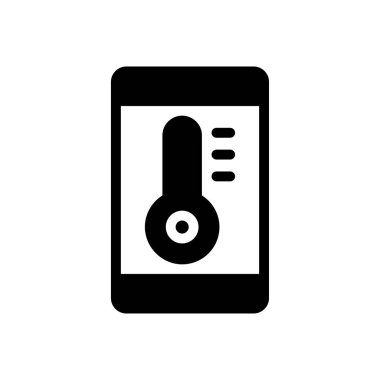 sıcaklık vektörü düz simge