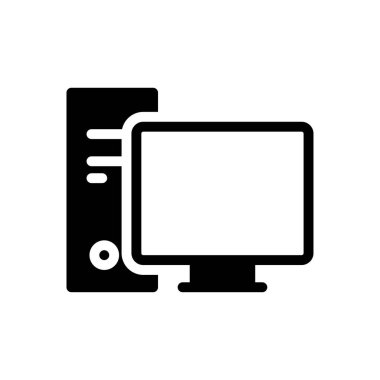 PC vektör düz simge