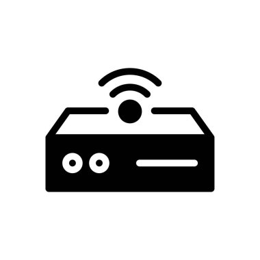 modem vektör düz simge