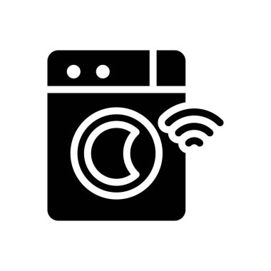 çamaşır vektörü kabartma düz simgesi