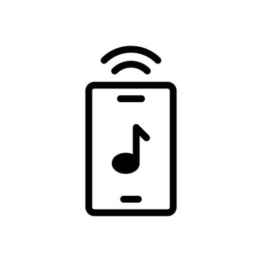 müzik vektörü düz simge