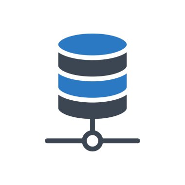 sunucu vektör renk simgesi