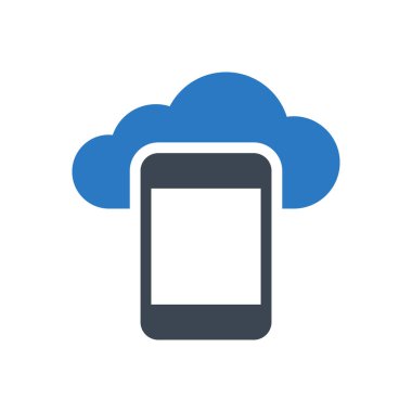 bulut vektörü renk simgesi