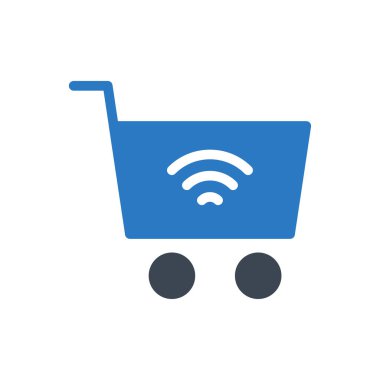 Alışveriş vektörü renk simgesi