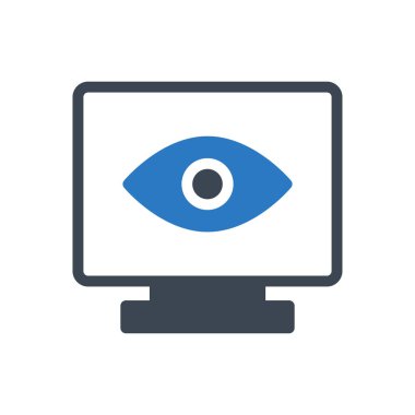 ekran vektörü renk simgesi