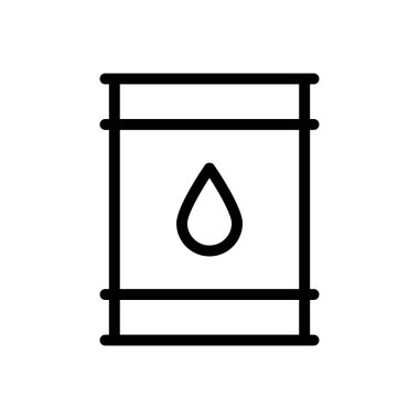 yağ vektörü ince çizgi simgesi