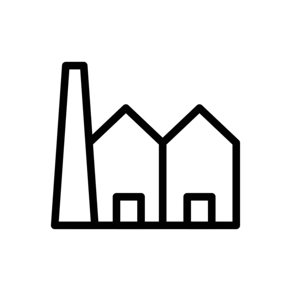 Иконка Тонкой Линии Промышленности — стоковый вектор