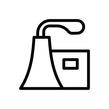 Baca vektörü ince çizgi simgesi