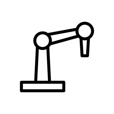 makine vektörü ince çizgi simgesi