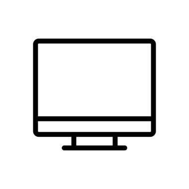 ekran vektörü ince çizgi simgesi