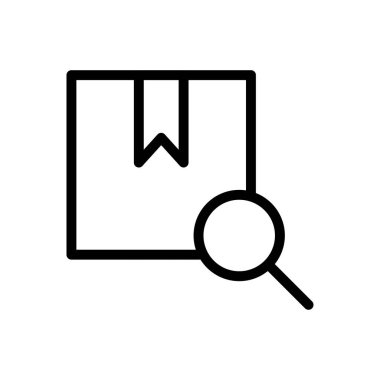 parsel vektör ince çizgi simgesi