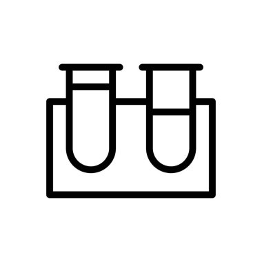 tüp vektör düz renk simgesi