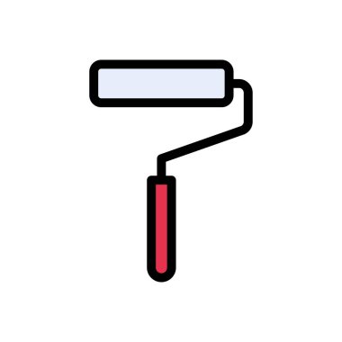 boya vektörü düz renk simgesi