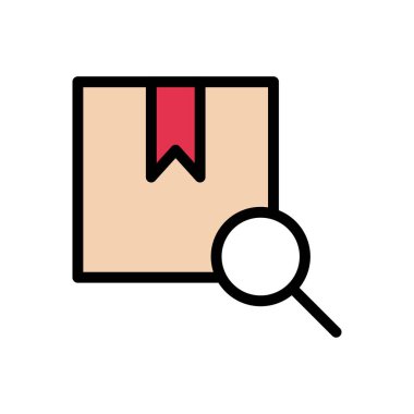 parsel vektör düz renk simgesi