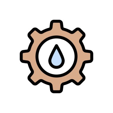 enerji vektörü düz renk simgesi