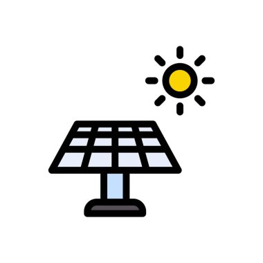 panel vektörü düz renk simgesi