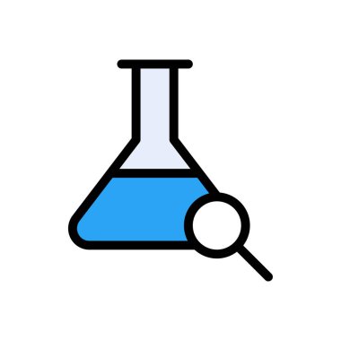 beher vektörü düz renk simgesi