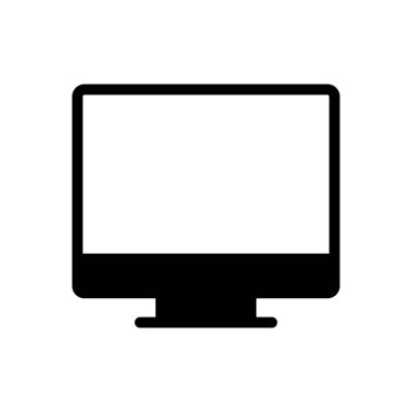 ekran vektörü düz simgesi