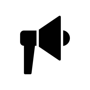 megafon vektör düz simge