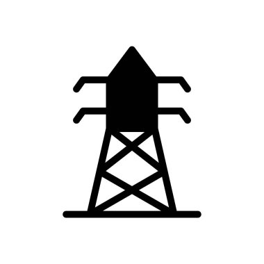 elektrik vektörü simgesi düz simge