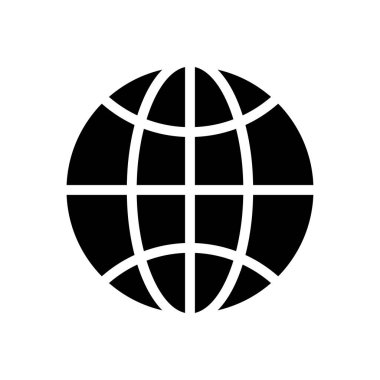 dünya vektör düz simgesi