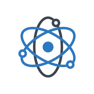 Molekül vektör renk simgesi