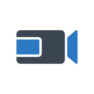 video vektör renk simgesi