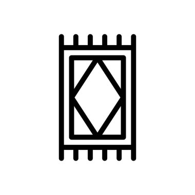 Örgü vektörü ince çizgi simgesi