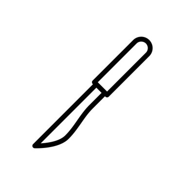 Örgü vektörü ince çizgi simgesi